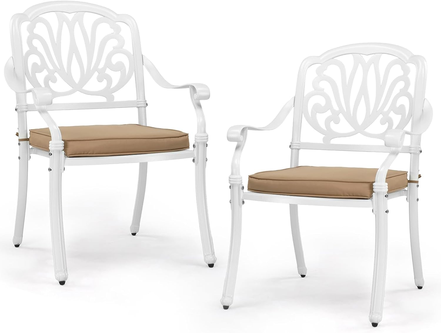 Cast Aluminum Patio Dining Cha - đánh giá và giá Outdoor Furniture Metal Chairs
