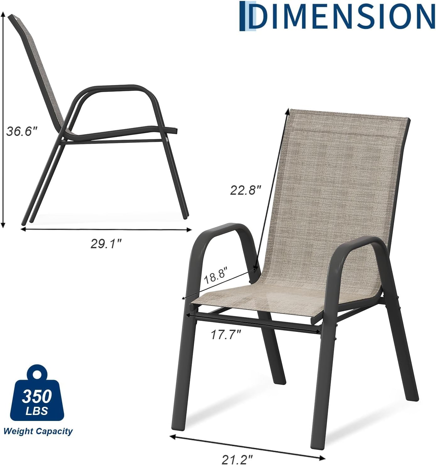 Patio Dining Chairs Set of 4,  - đánh giá và giá Outdoor Furniture Metal Chairs