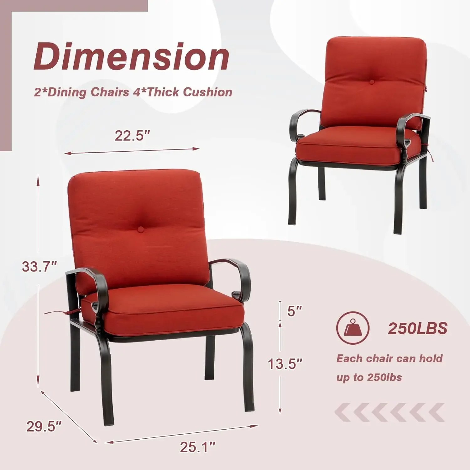 Red Outdoor Metal Bistro Chair - đánh giá và giá Outdoor Furniture Metal Chairs