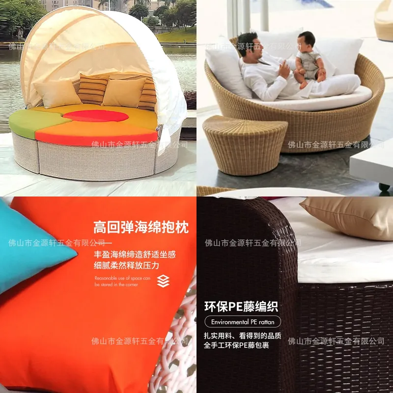 Round Rattan Outdoor Daybed Pa - đánh giá và giá Outdoor Daybed Furniture